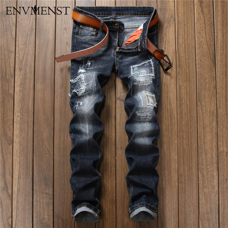Formal Stylish And Trendy Ripped And Faded Denim Jeans, Black Colour, Slim  Fit, Stretchable at Best Price in Tirupur | Sri Veerakumar Garments