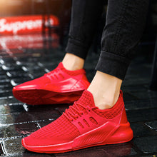 Load image into Gallery viewer, HEE GRAND New Spring Men Mesh Shoes Breathable Soft Sports Shoes Lace Up Solid Flats Man Casual Light Shoes For Outdoor XMR3041