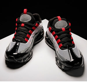HEE GRAND Men's Casual Shoes Lace-Up Mesh Flats Fashion Round Toe Comfortable Soprts Shoes Mixed Colors Breathable Shoes XMR3042